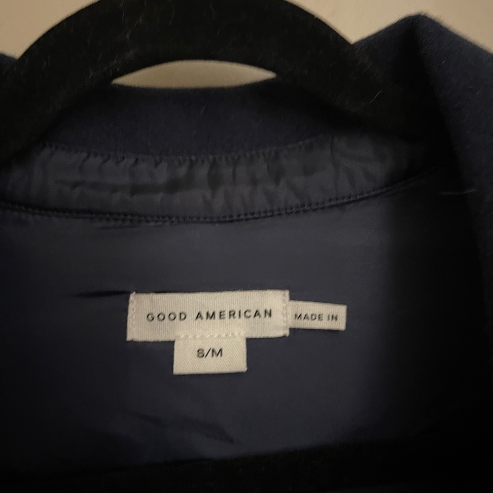 Good American Navy Shacket - Picture 6 of 7
